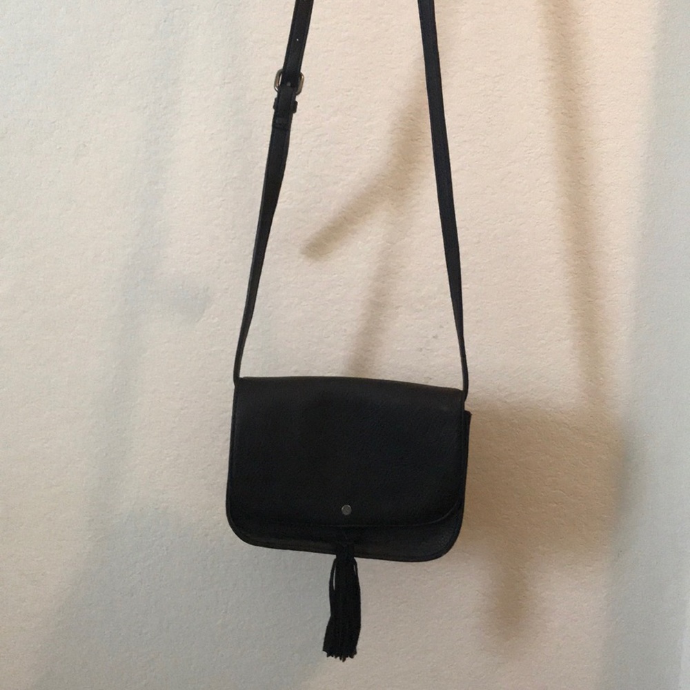 Black Crossbody Tassel Bag